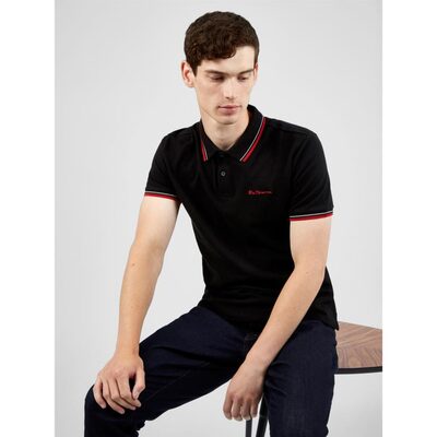 BEN SHERMAN SIGNATURE POLO TWILIGHT DENIM