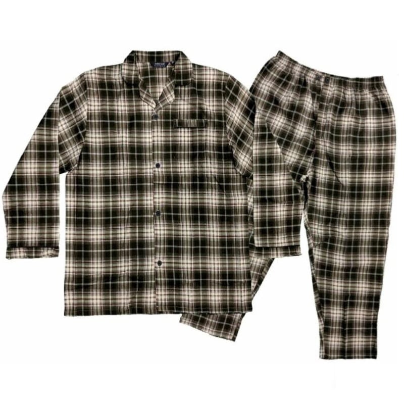 KINGS CLUB WARM BRUSHED COTTON CHECK PYJAMAS