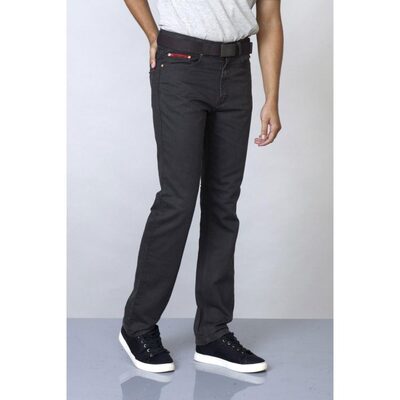 DUKE OF LONDON TALL FIT BRIAN WASHED CASUAL BEDFORD CORD JEANS CHARCOAL