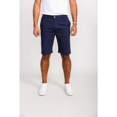 D555 Butley Elasticated Cotton Casual Stretch shorts Navy