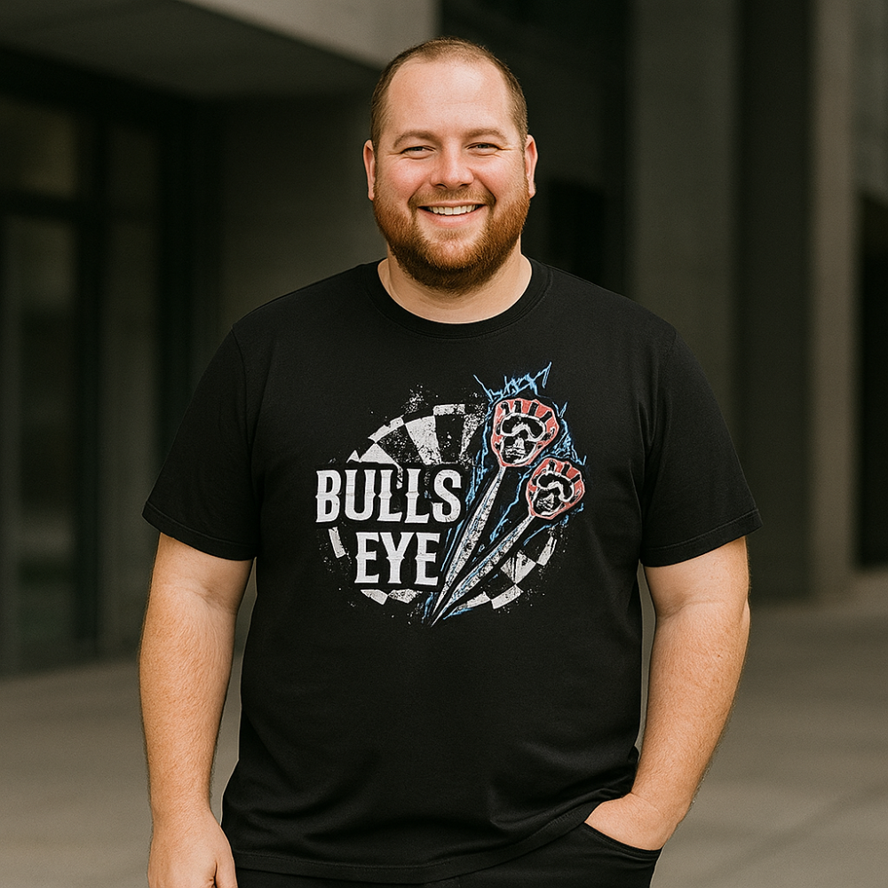 ESPIONAGE BULLSEYE PRINT TEE BLACK