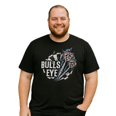 ESPIONAGE BULLSEYE PRINT TEE BLACK