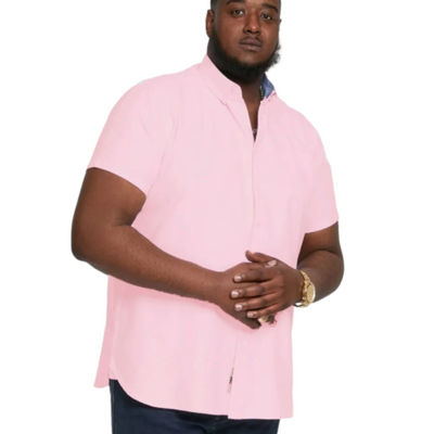 D555 JAMES OXFORD SHORT SLEEVE SHIRT PINK
