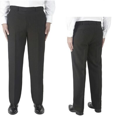 Skopes Brooklyn Classic Flat Front Trousers Black MM7162