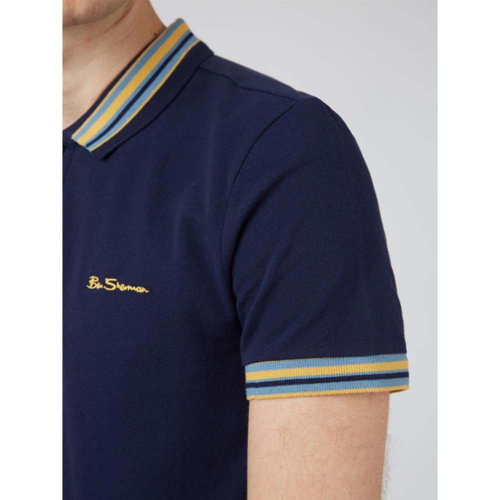 BEN SHERMAN HOUSE COLLAR POLO SHIRT MARINE