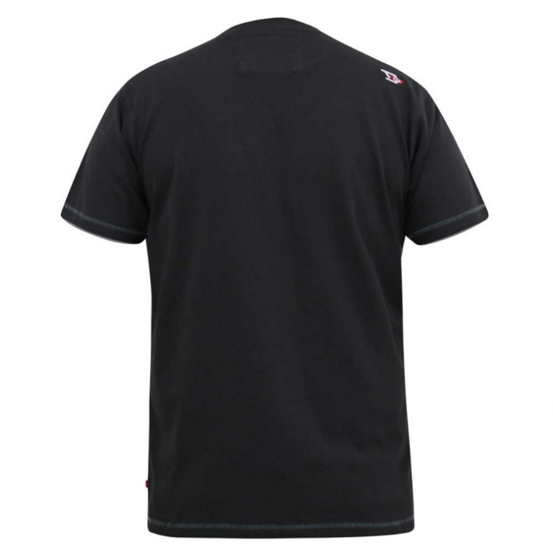 D555 Cortex Big Mans California Snake Print Tee Black