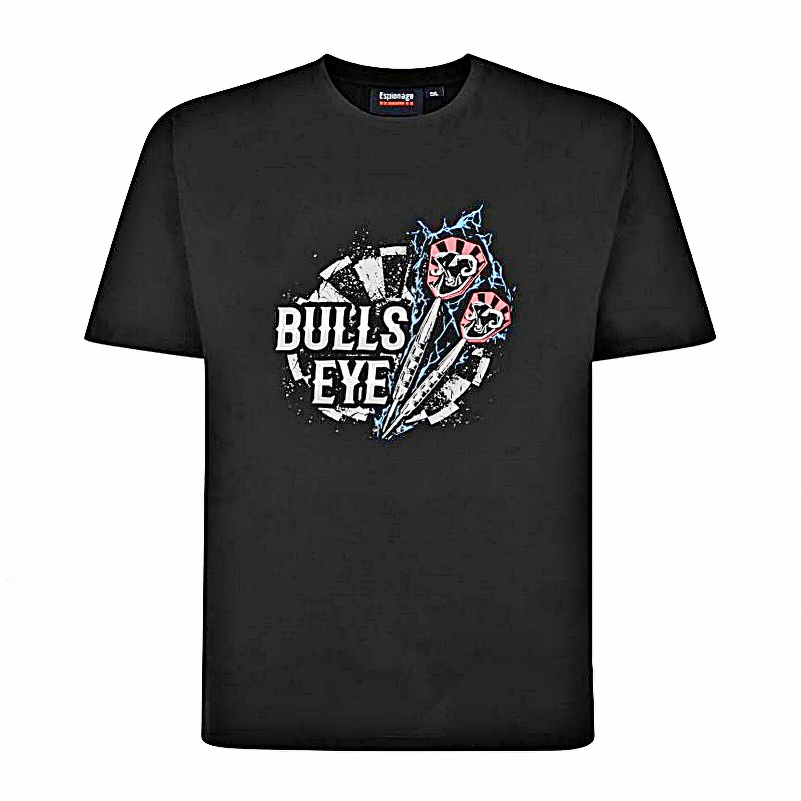 ESPIONAGE BULLSEYE PRINT TEE BLACK