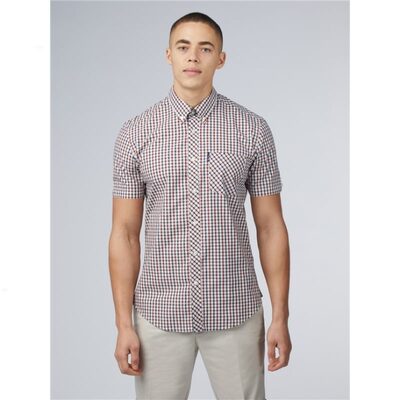 BEN SHERMAN SHORT SLEEVE SIGNATURE HOUSE CHECK SHIRT