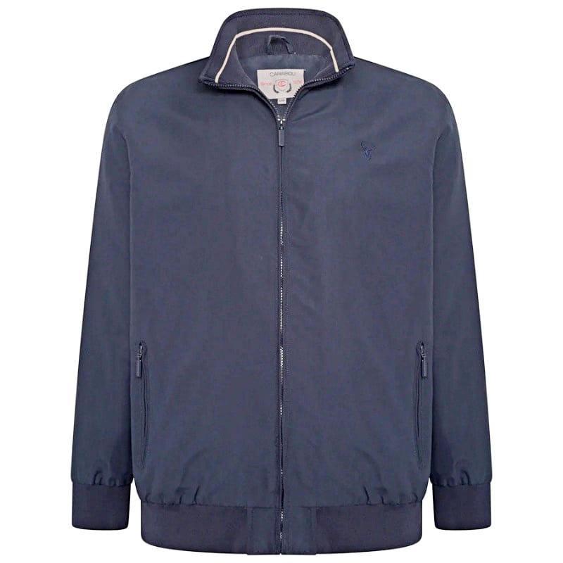CARABOU HENLEY Harrington Jacket NAVY