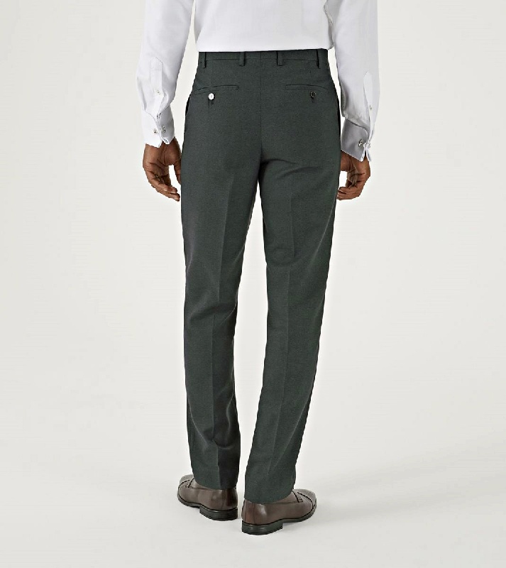 SKOPES HARCOURT TEXTURED TWEED EFFECT TROUSERS GREEN