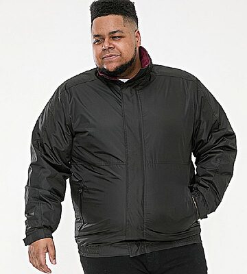 D555 RUDY SHOWERPROOF FLEECE LINED JACKET BLACK