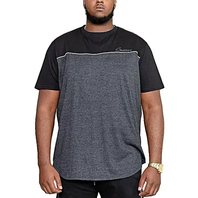 D555 NEWBURY COUTURE SPORTS TEE BLACK/CHARCOAL