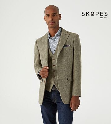 SKOPES INGRAM TWEED STYLE JACKET SAGE