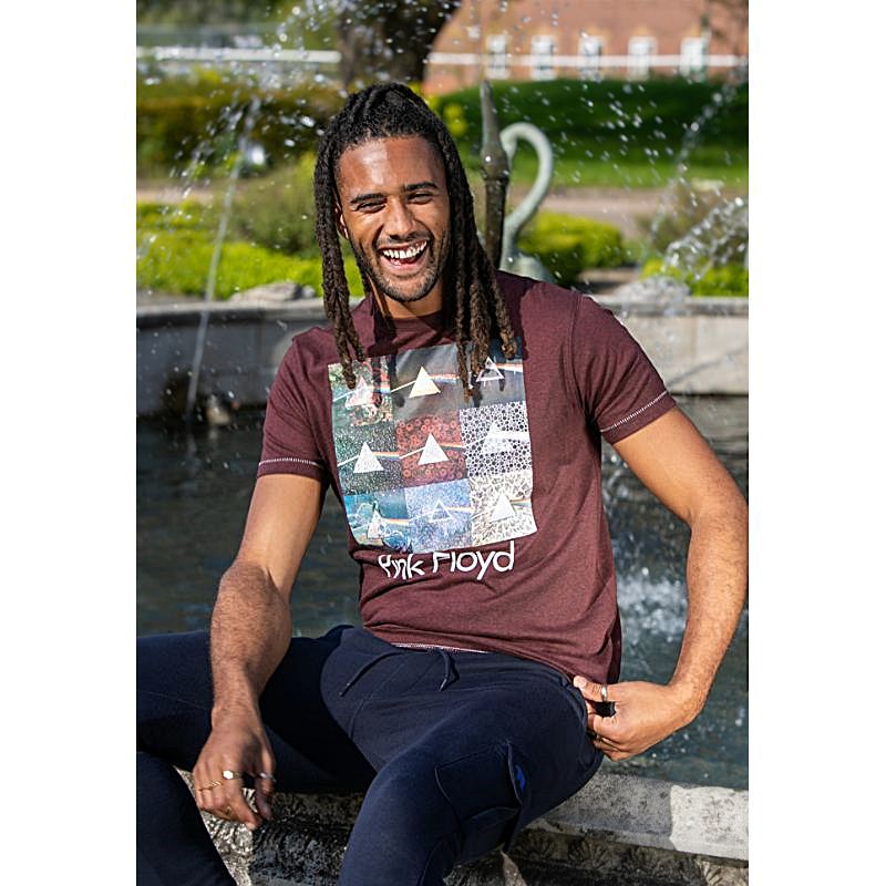 D555 Mens Official Pink Floyd Big T-Shirt Division