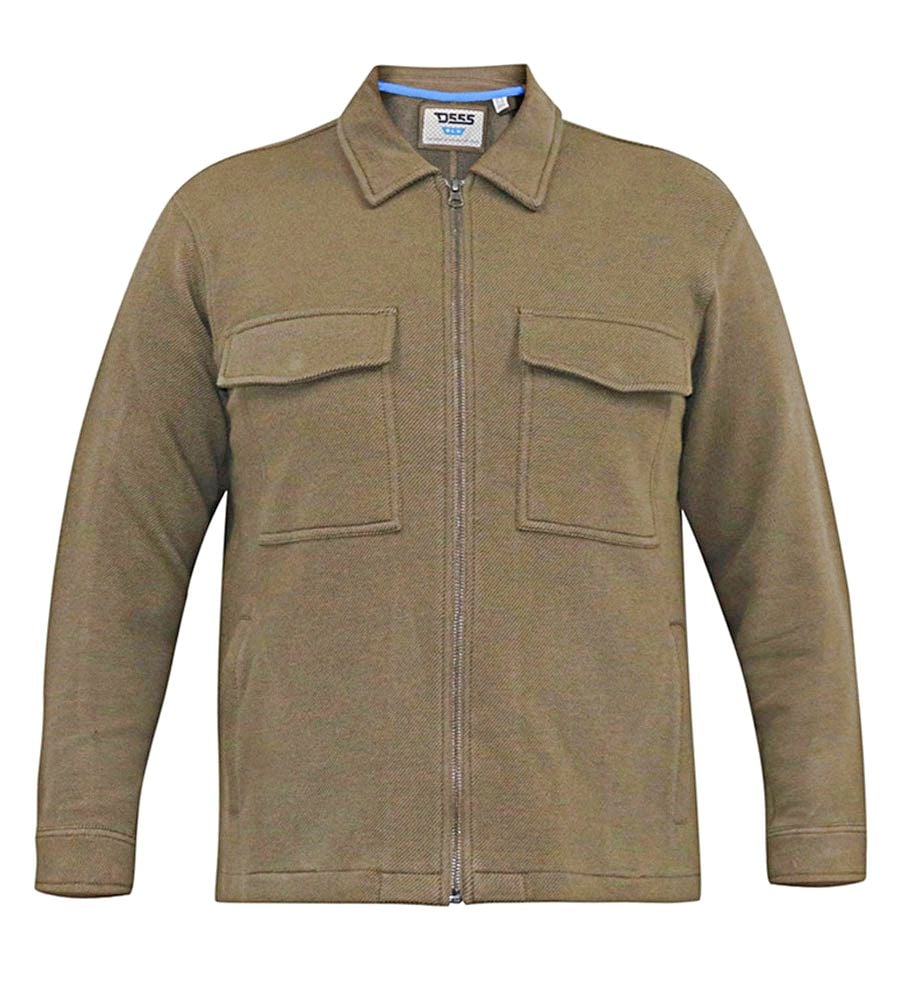 D555 LODI STRETCH ZIP THROUGH JACKET WITH PATCH POCKETS