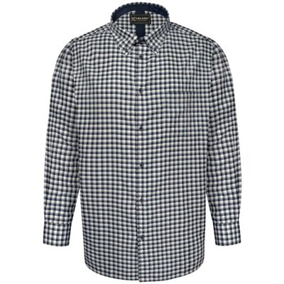 KAM LONG SLEEVE CASUAL GINGHAM CHECK SHIRT BLUE