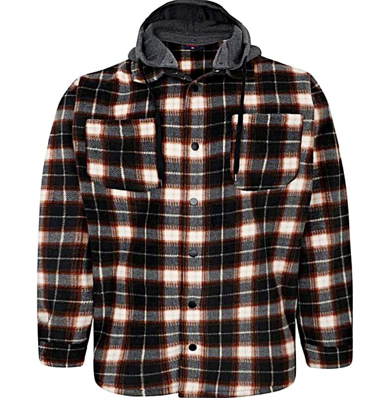 ESPIONAGE FLEECE CHECK OVERSHIRT