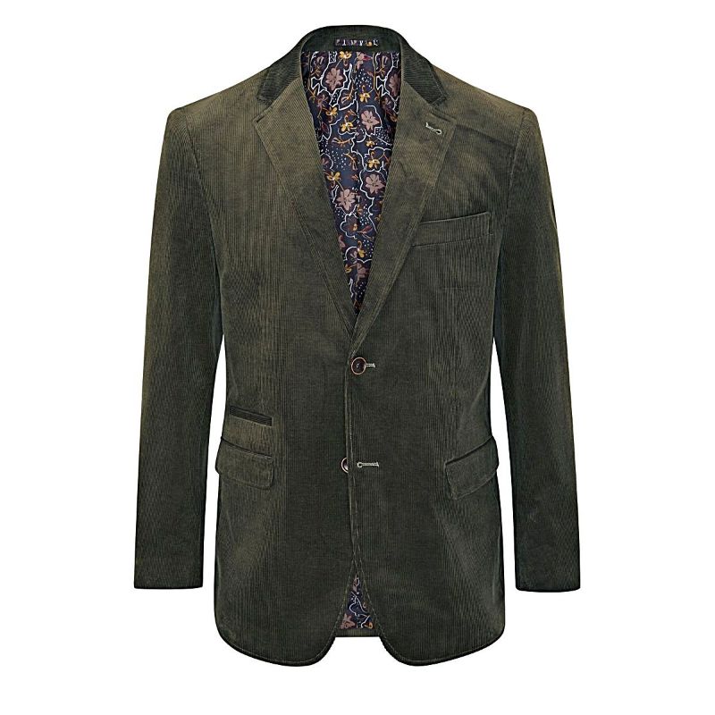 SKOPES TAYLOR CORD JACKET OLIVE