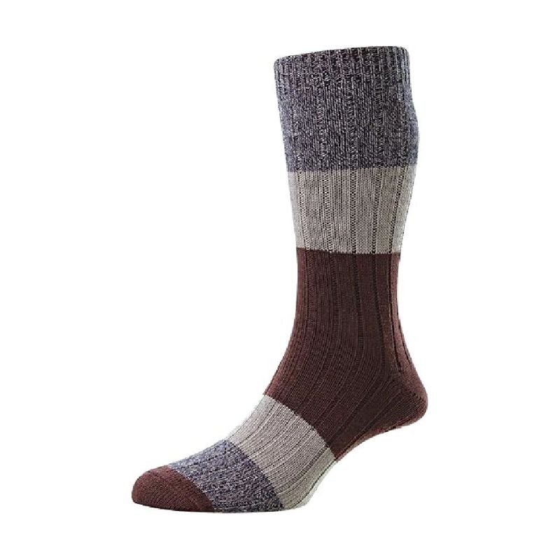 HJ HALL CHUNKY COTTON RICH SOCKS STEEL