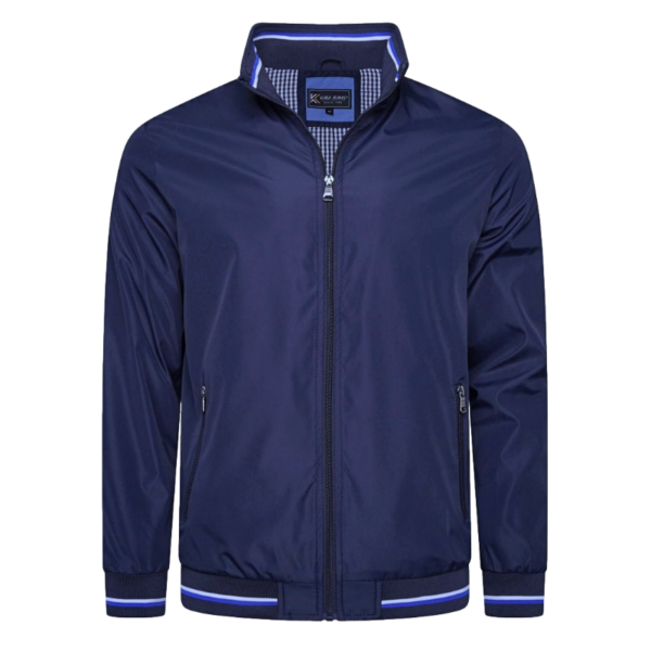 KAM Mans Lightweight Harrington Jacket Navy KBS444