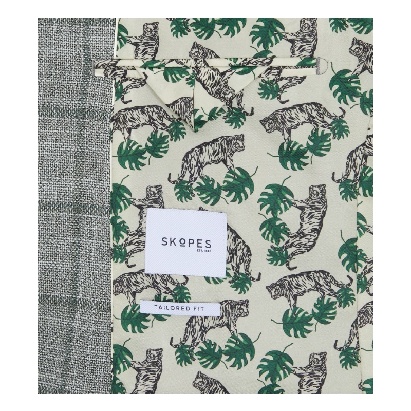 Valetta Sports Jacket Grey/Green Check