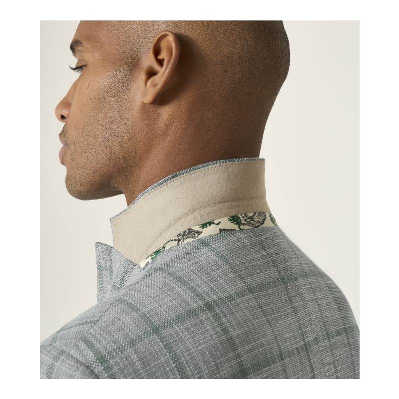 Valetta Sports Jacket Grey/Green Check