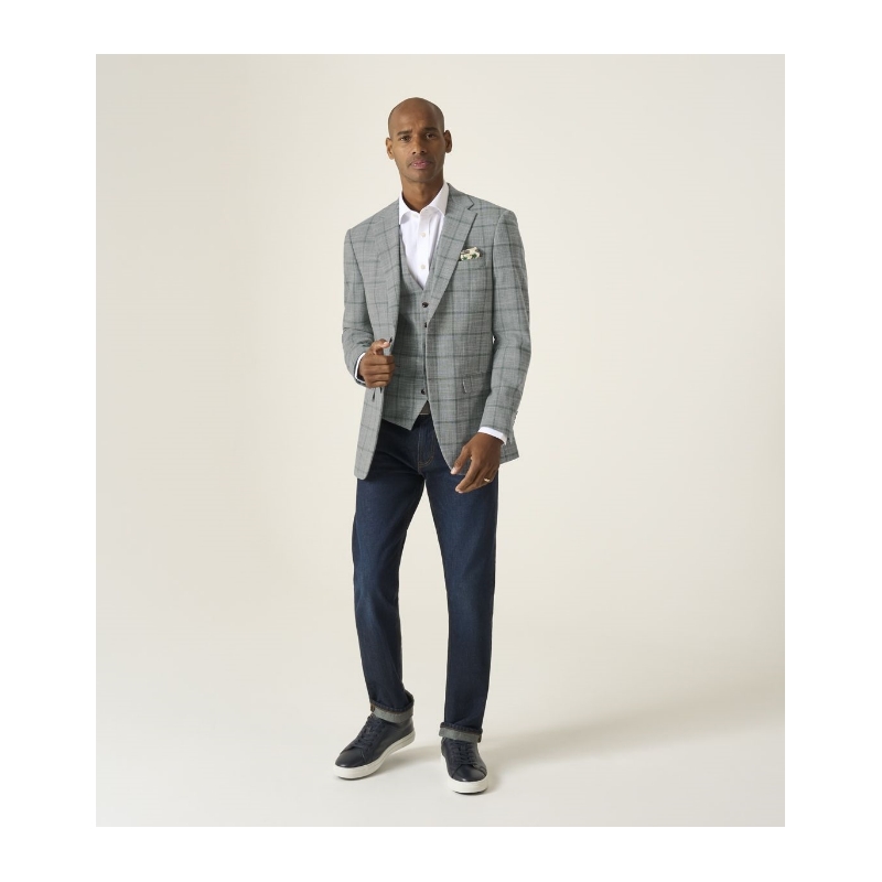 Valetta Sports Jacket Grey/Green Check