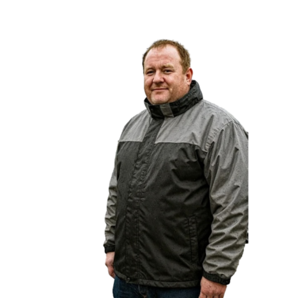 KAM Contrast Waterproof Coat with foldaway Hood KBS439