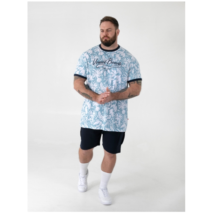 D555 SHOREHAM Big Mens Venice Beach Short Sleeve T-Shirt
