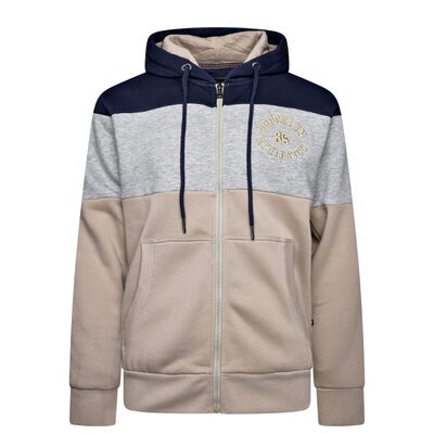 2XL - 8XL £39.50 KAM Zip Thru Cut and Sew Brooklyn Hoody KBS7083