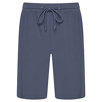 KAM Interlock Casual Shorts with Pin Pleat detail and Zipped Pocket KBS3321 NAVY