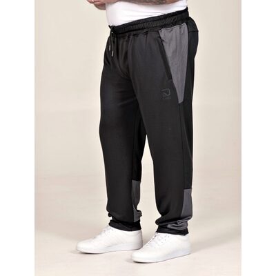 D555 Big Mens Dry Wear Tricot Elasticated Jogger Jogger with Contrast Colour Panels MAGNUS 412004 2XL to 8XL D555 Big Mens Dry Wear